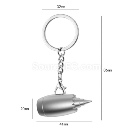 Customization 3D model airplane keychain Corporate Gifts
