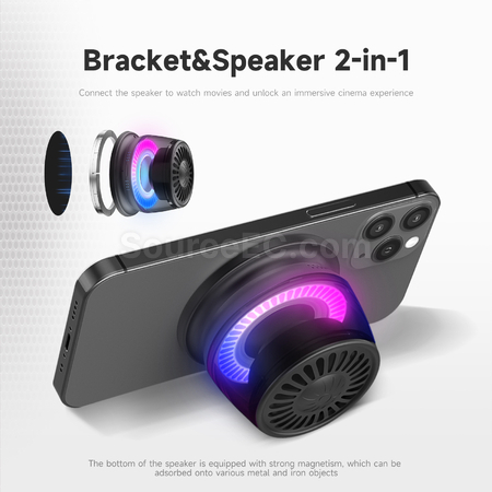 Customization 2 - in - 1 Magnetic Wireless Bluetooth Speaker Corporate Gifts