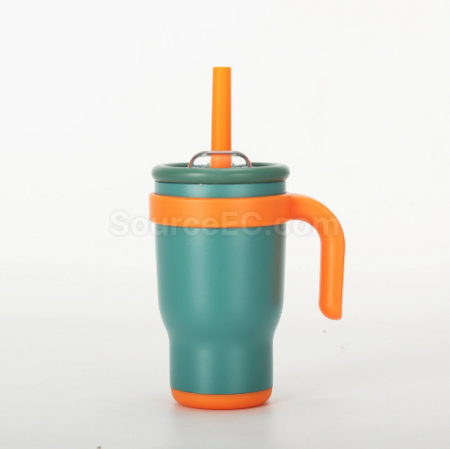 Customization 14oz Straw handle thermos cup Corporate Gifts