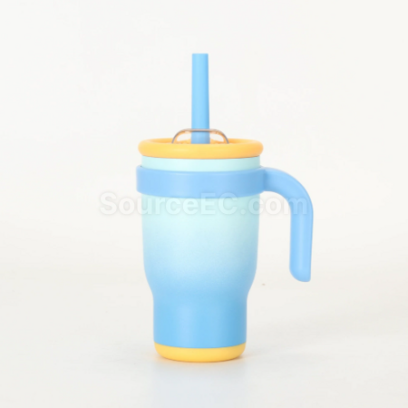 Customization 14oz Straw handle thermos cup Corporate Gifts
