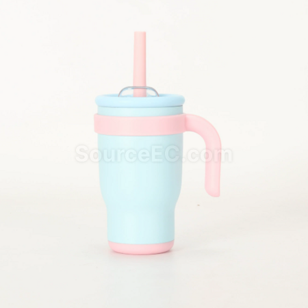 Customization 14oz Straw handle thermos cup Corporate Gifts