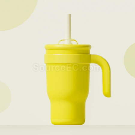 Customization 14oz Straw handle thermos cup Corporate Gifts
