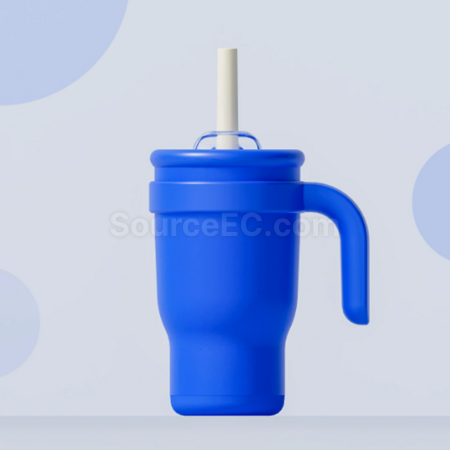 Customization 14oz Straw handle thermos cup Corporate Gifts