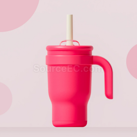 Customization 14oz Straw handle thermos cup Corporate Gifts