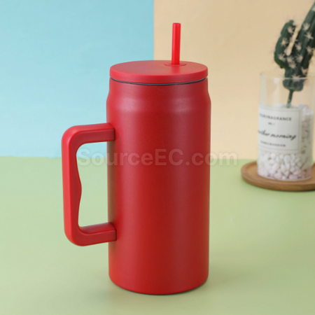 Customization 50OZ Straw handle thermos cup Corporate Gifts