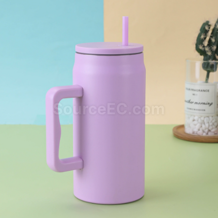 Customization 50OZ Straw handle thermos cup Corporate Gifts