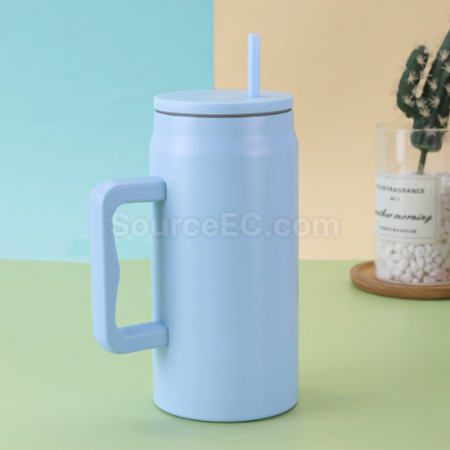 Customization 50OZ Straw handle thermos cup Corporate Gifts