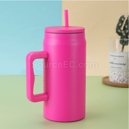 Customization 50OZ Straw handle thermos cup Corporate Gifts