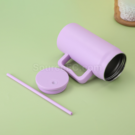 Customization 50OZ Straw handle thermos cup Corporate Gifts