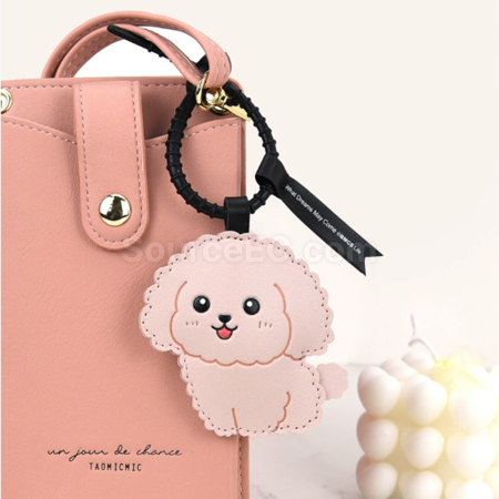 Customization Pinch the sound producing leather keychain Corporate Gifts