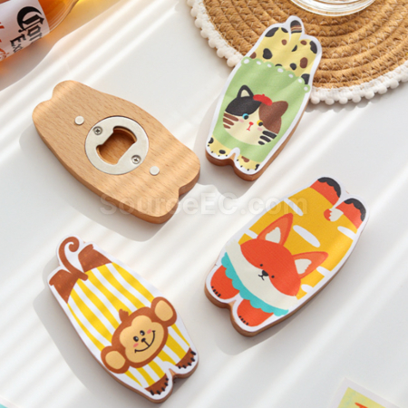 Customization Magnetic refrigerator sticker bottle opener Corporate Gifts