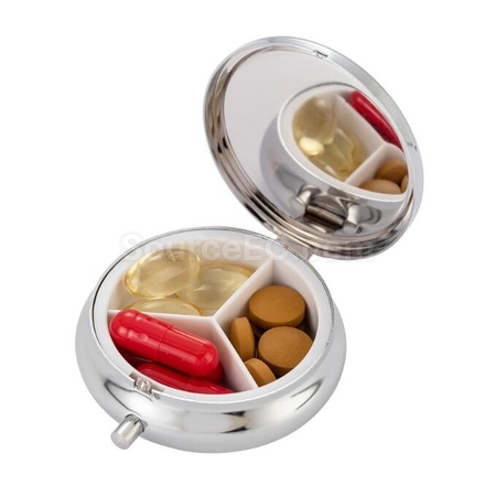 Customization Mini stainless steel pill box Corporate Gifts