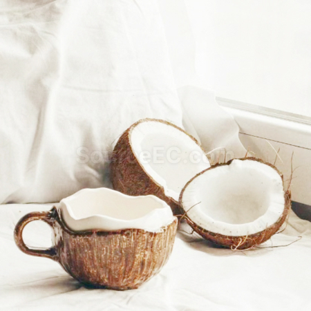 Customization Irregular Coconut Ceramic Mug Corporate Gifts