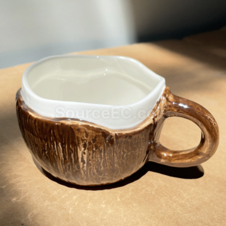 Customization Irregular Coconut Ceramic Mug Corporate Gifts
