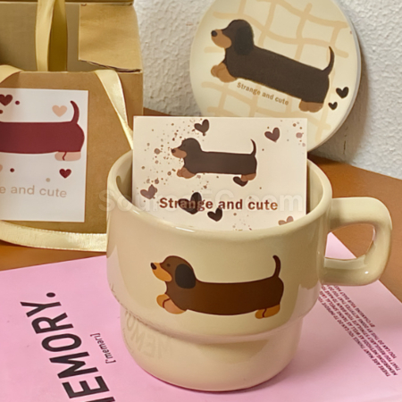 Customization Cartoon Ceramic Coffee Mug Corporate Gifts