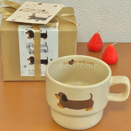 Customization Cartoon Ceramic Coffee Mug Corporate Gifts