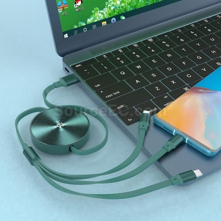 Customization Three-In-One Retractable Data Charging Cable Corporate Gifts
