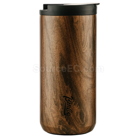 Customization Wood Grain Portable Thermos Cup Corporate Gifts