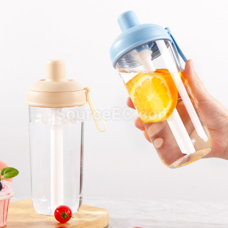 Customization Plastic straw water cup Corporate Gifts