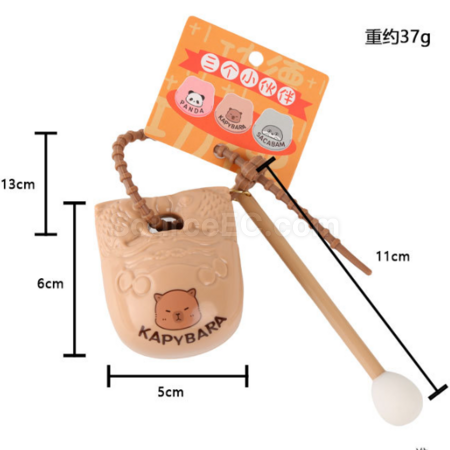 Customization Unzip Cartoon Wooden Fish Pendant Corporate Gifts