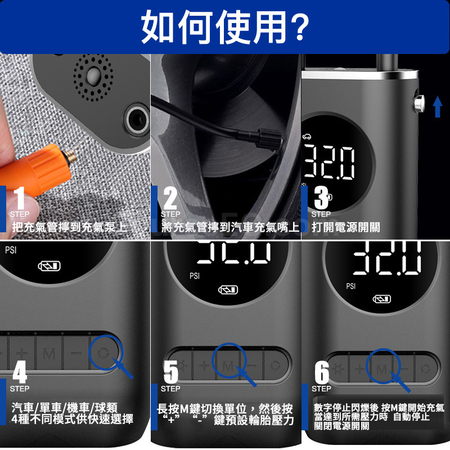 Customization Cordless Tire Inflator Portable Air Compressor Corporate Gifts