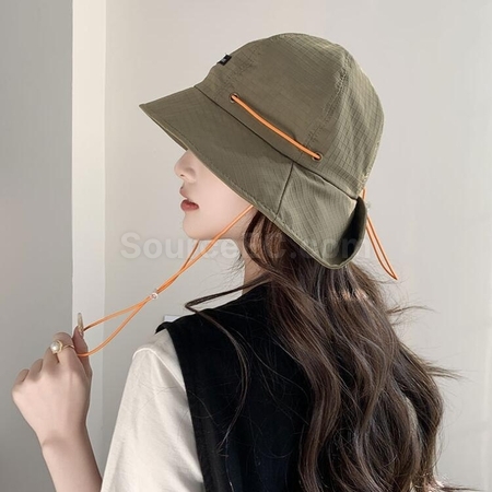 Customization Japanese Style Drawstring Wide Brim Sun Protection And Waterproof Basin Hat Corporate Gifts