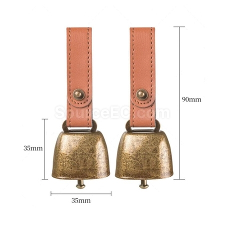 Customization Metal Christmas Cow Bell Pendant Corporate Gifts