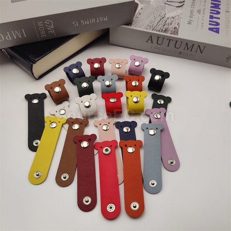 Customization Winder PU Cable Organizer Corporate Gifts