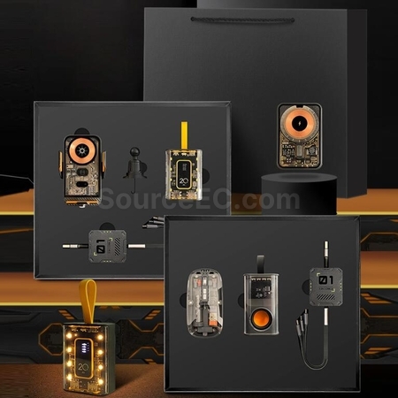 Customization Mecha Transparent Style Wireless Bluetooth Speaker Set Corporate Gifts