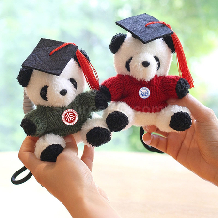 Customization Graduation Bear Keychain Corporate Gifts