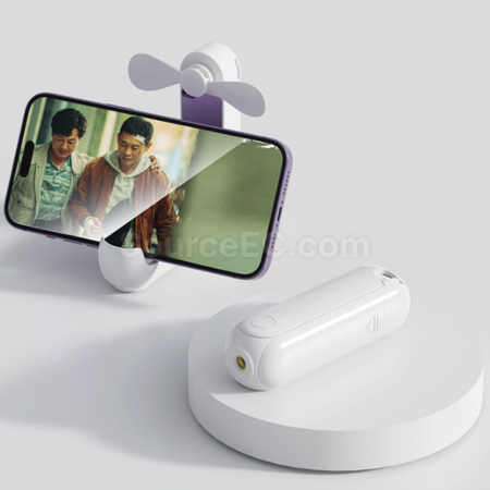 Customization Five-in-one power bank with mirror, flashlight, stand, and mini fan Corporate Gifts