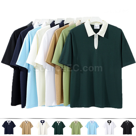 Zipper Polo Shirt