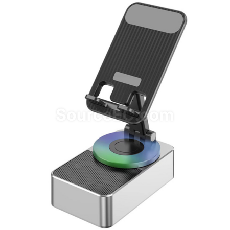 360-Degree Rotating Speaker Power Bank Stand