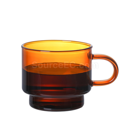 Customization Colored Glass Coffee Cup Corporate Gifts