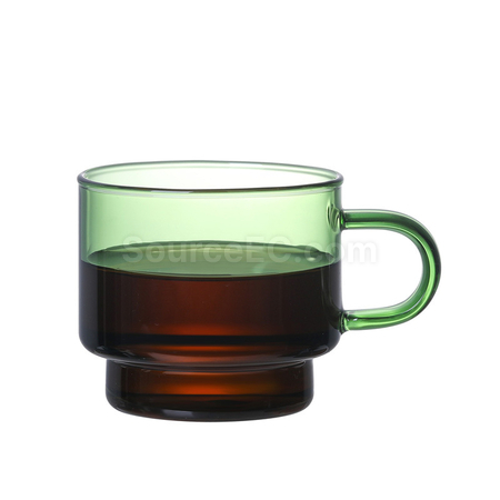 Customization Colored Glass Coffee Cup Corporate Gifts