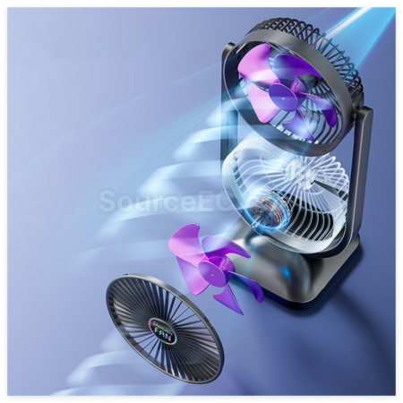Customization Double Head Desktop Fan Corporate Gifts