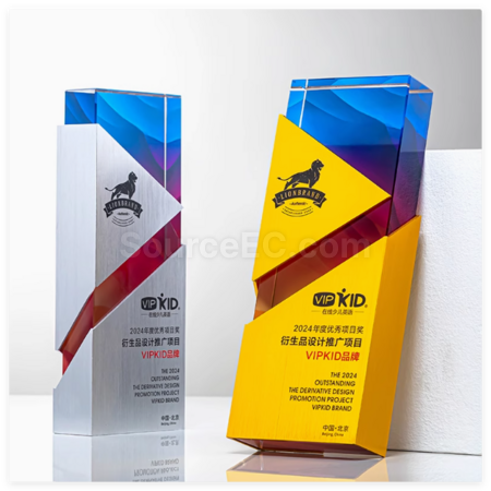 Creative Metal Crystal Trophy