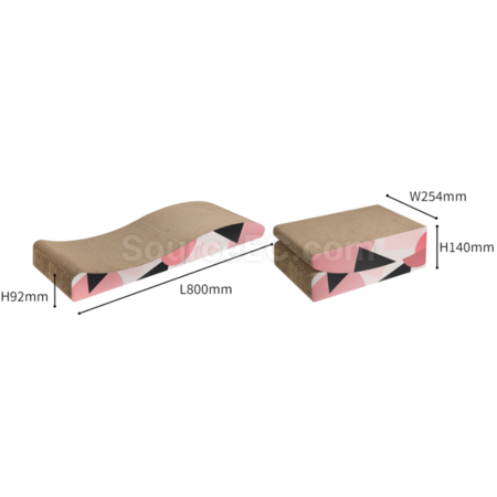 Customization Corrugated paper folding and lengthened cat scratching board Corporate Gifts