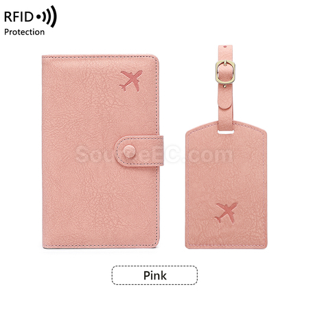 Customization PU Luggage Tag and Passport Case Gift Set Corporate Gifts