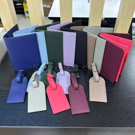 Customization PU Luggage Tag and Passport Case Gift Set Corporate Gifts