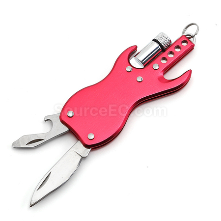 Customization Multi-Function Knife With LED Light And Keychain Corporate Gifts