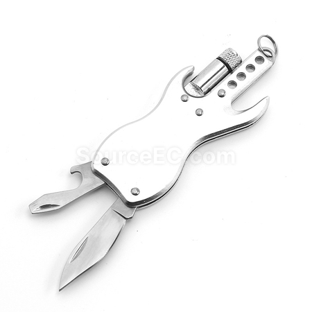 Customization Multi-Function Knife With LED Light And Keychain Corporate Gifts