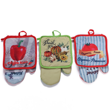Customization Two-piece set of microwave anti-scald gloves and mats Corporate Gifts