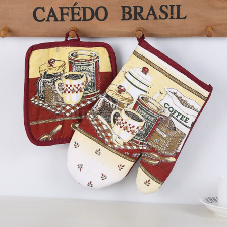 Customization Two-piece set of microwave anti-scald gloves and mats Corporate Gifts
