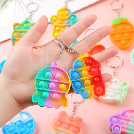 Customization Rainbow stress - relieving keychain Corporate Gifts