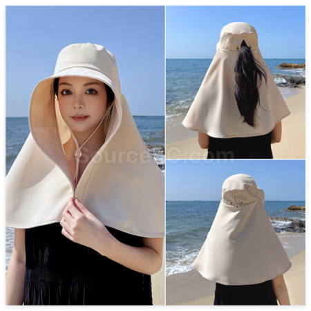 Customization Shawl Neck Visor Bucket Hat Corporate Gifts