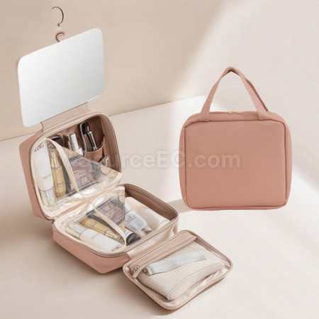 Customization Large-Capacity Makeup Bag With Mirror Corporate Gifts