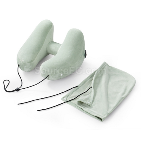 Customization U-shaped inflatable H-hooded neck pillow Corporate Gifts