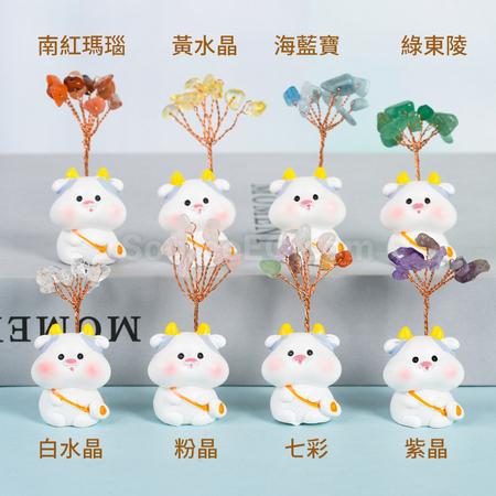 Customization Crystal Tree with Chinese Zodiac Base Corporate Gifts