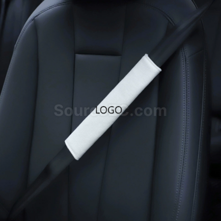 Cotton and linen seat belt shoulder pad protector